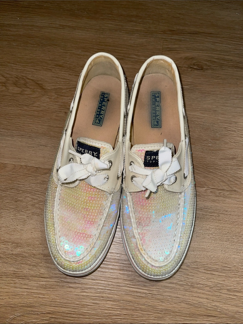 Sperry Women's Iridescent Sequin Boat Shoes